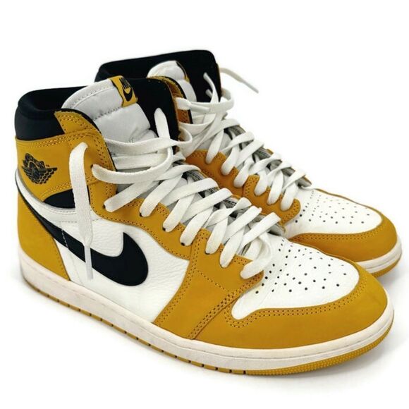 Nike Air Jordan 1 Retro High OG Yellow Ochre DZ5485-701 Size 11 EUC - Picture 2 of 10